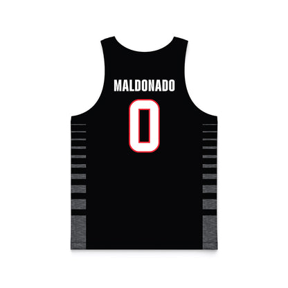 Seattle - NCAA Men's Basketball : Brayden Maldonado - Black Basketball Jersey-1