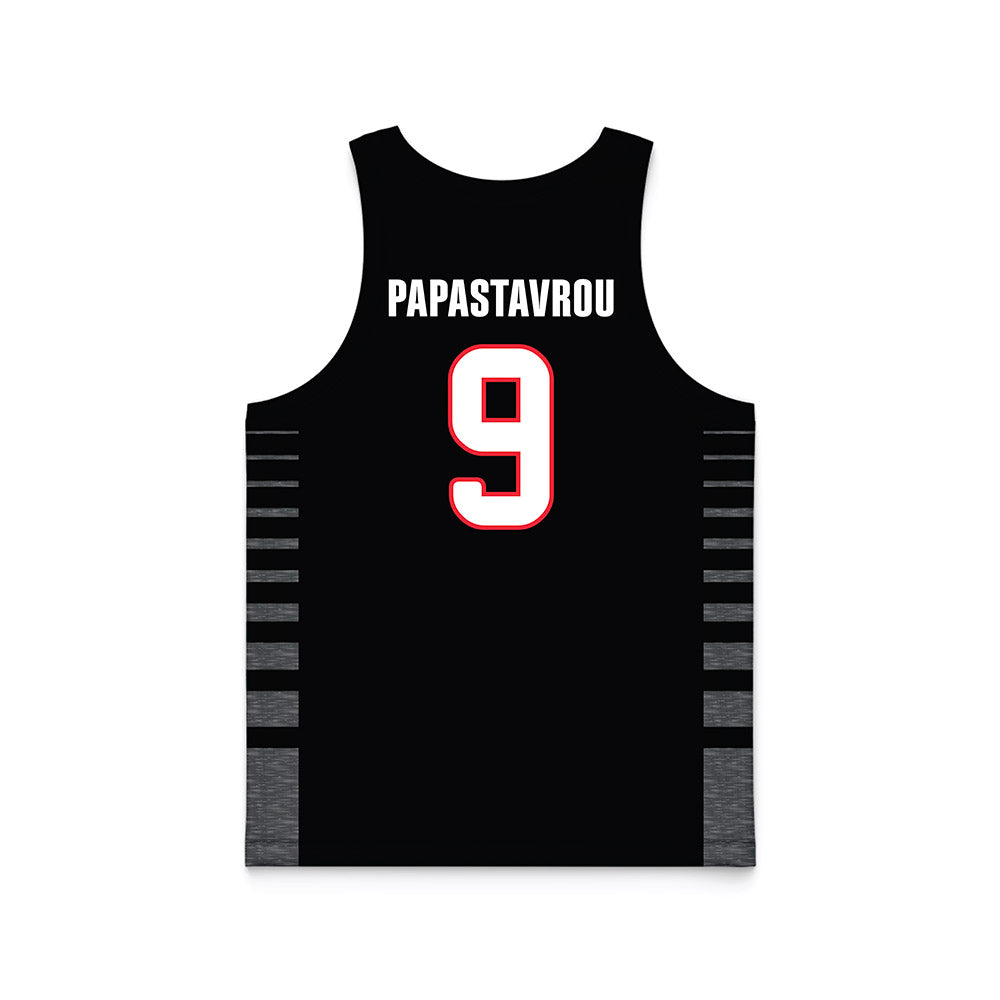 Seattle - NCAA Men's Basketball : Stratos Papastavrou - Black Basketball Jersey-1