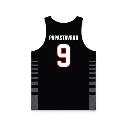 Seattle - NCAA Men's Basketball : Stratos Papastavrou - Black Basketball Jersey-1