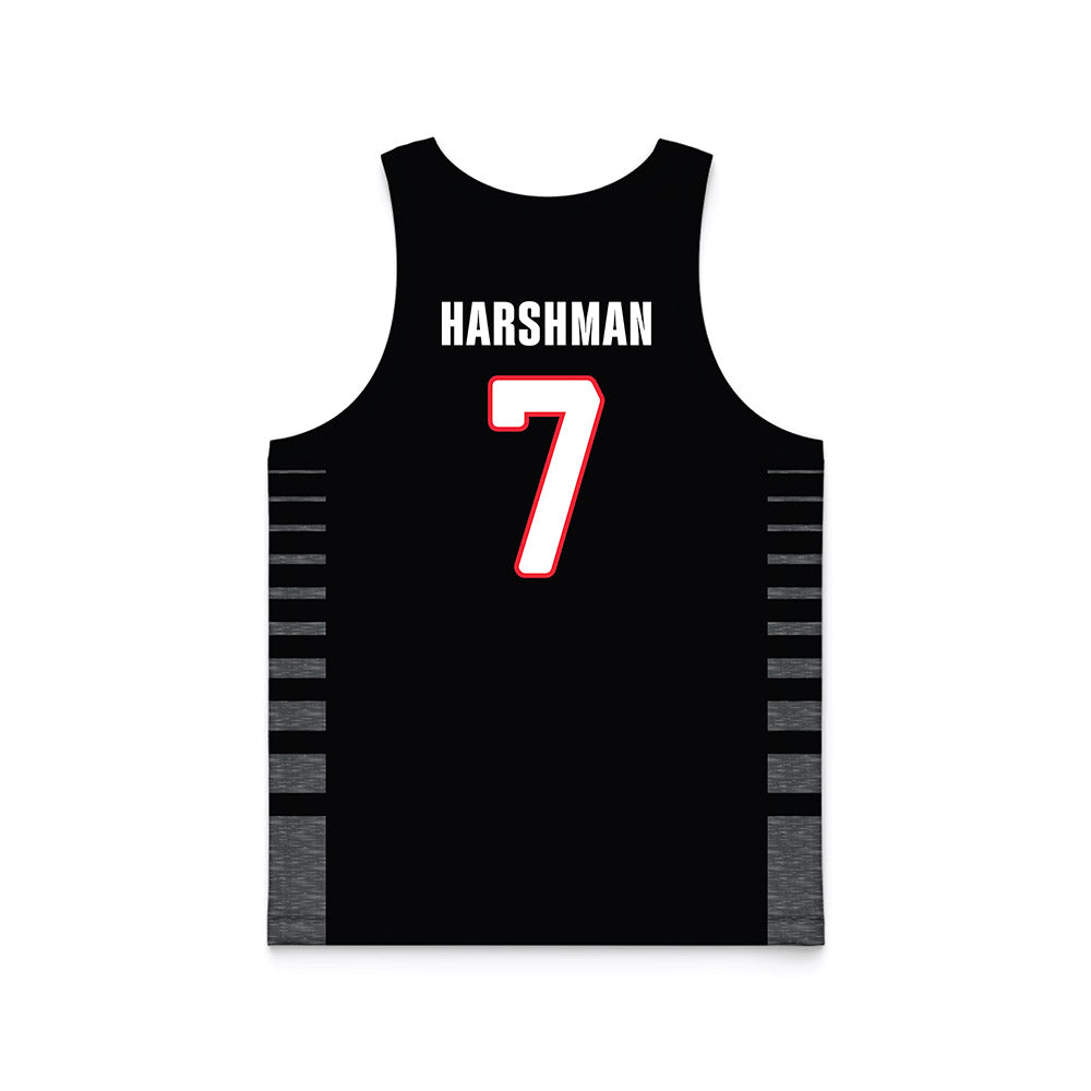 Seattle - NCAA Men's Basketball : Jeremiah Harshman - Black Basketball Jersey-1