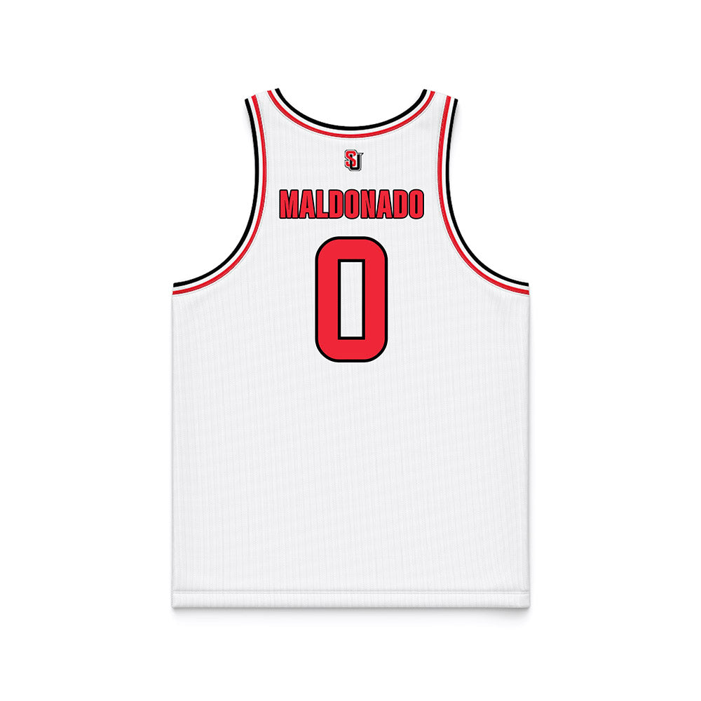 Seattle - NCAA Men's Basketball : Brayden Maldonado - White Basketball Jersey-1