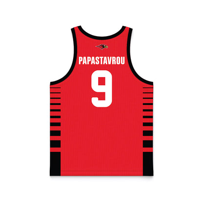 Seattle - NCAA Men's Basketball : Stratos Papastavrou - Red Basketball Jersey-1