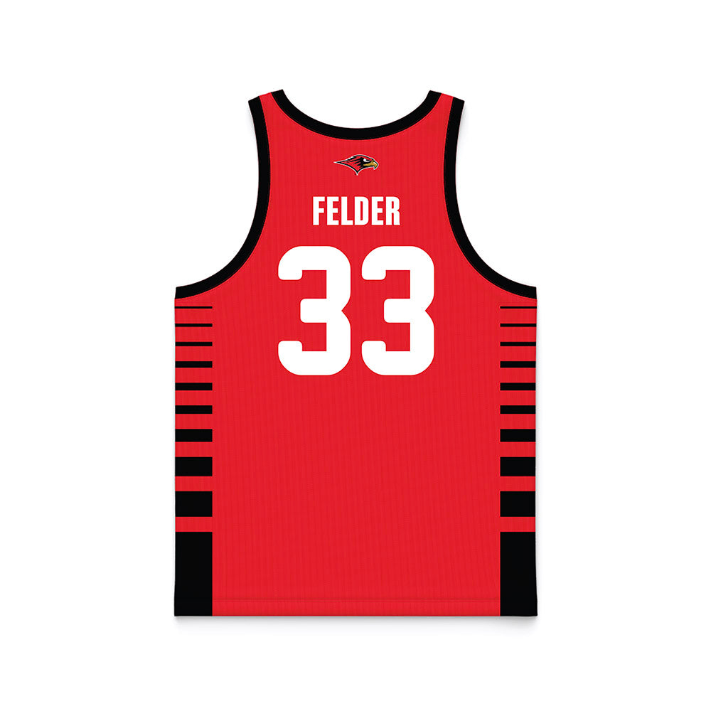 Seattle - NCAA Men's Basketball : Brock Felder - Red Basketball Jersey-1