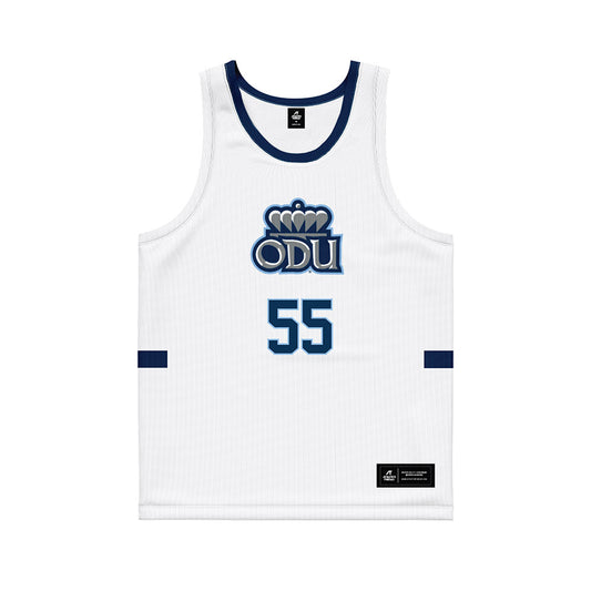 Old Dominion - NCAA Men's Basketball : Jaylen Jenkins - White Basketball Jersey