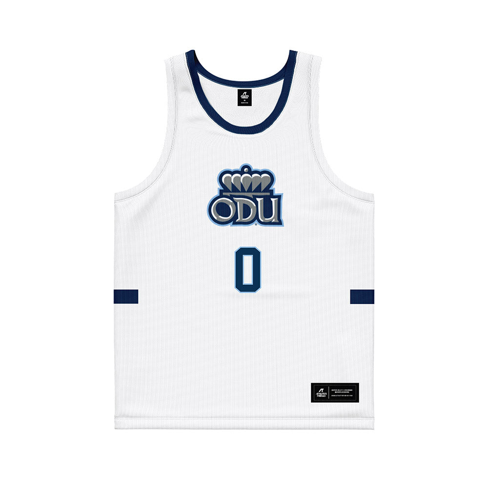 Old Dominion - NCAA Men's Basketball : Kc Shaw Jr. - White Basketball Jersey-0