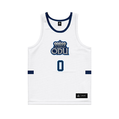 Old Dominion - NCAA Men's Basketball : Kc Shaw Jr. - White Basketball Jersey-0