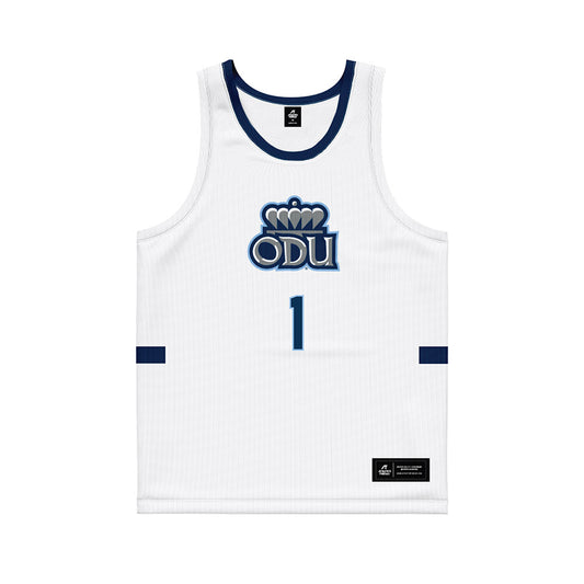 Old Dominion - NCAA Men's Basketball : Caden Diggs - White Basketball Jersey