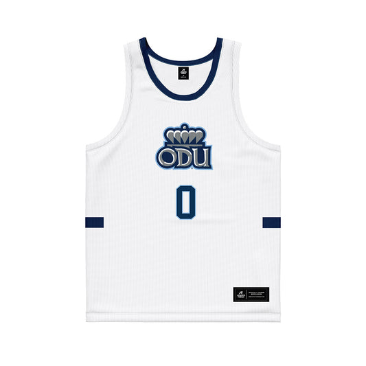 Old Dominion - NCAA Men's Basketball : Kc Shaw Jr - White Basketball Jersey-0