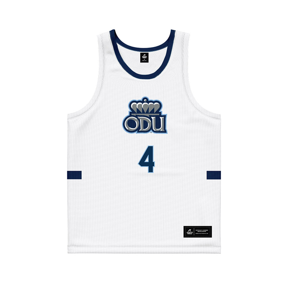 Old Dominion - NCAA Men's Basketball : Robert Davis Jr - White Basketball Jersey