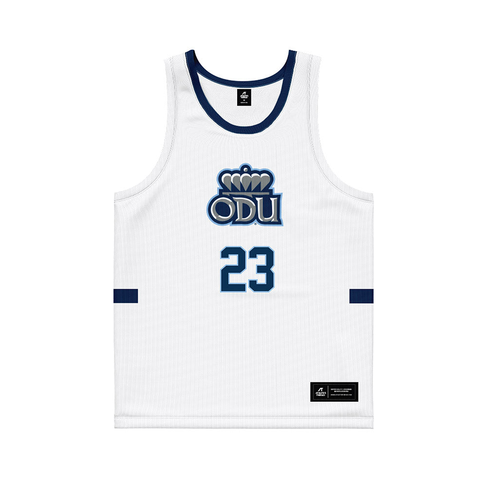 Old Dominion - NCAA Men's Basketball : Jordan Battle - White Basketball Jersey-0
