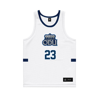 Old Dominion - NCAA Men's Basketball : Jordan Battle - White Basketball Jersey-0