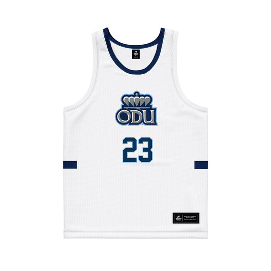Old Dominion - NCAA Men's Basketball : Jordan Battle - White Basketball Jersey-0