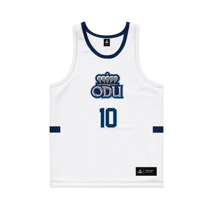 Old Dominion - NCAA Men's Basketball : Tyrone Williams - White Basketball Jersey