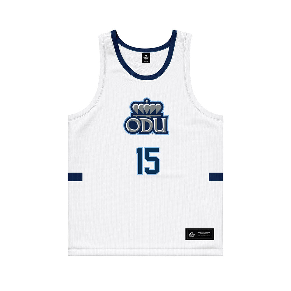 Old Dominion - NCAA Men's Basketball : CJ Parker - White Basketball Jersey-0