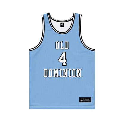 Old Dominion - NCAA Men's Basketball : Robert Davis Jr - Blue Basketball Jersey