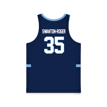 Old Dominion - NCAA Men's Basketball : Caelum Swanton-Rodger - Navy Basketball Jersey