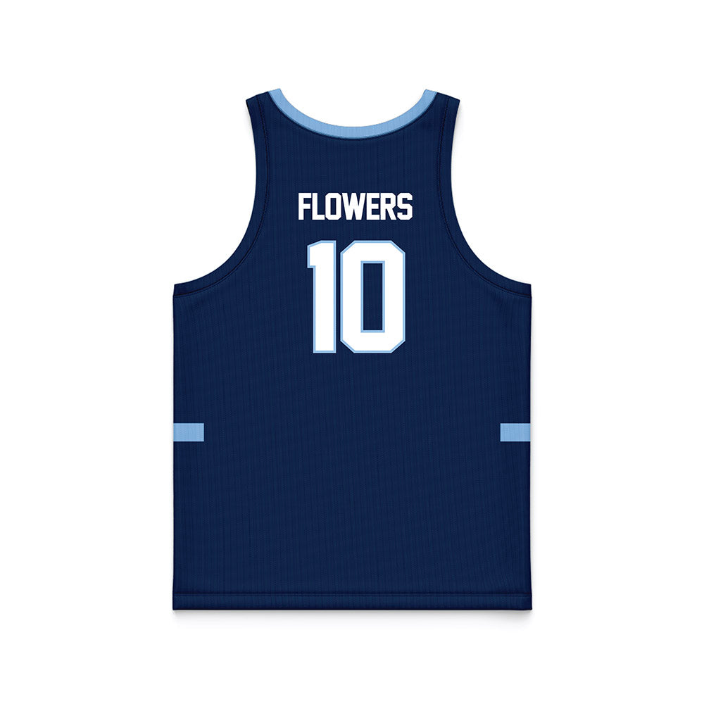 Old Dominion - NCAA Men's Basketball : Elijah Flowers - Navy Basketball Jersey-1