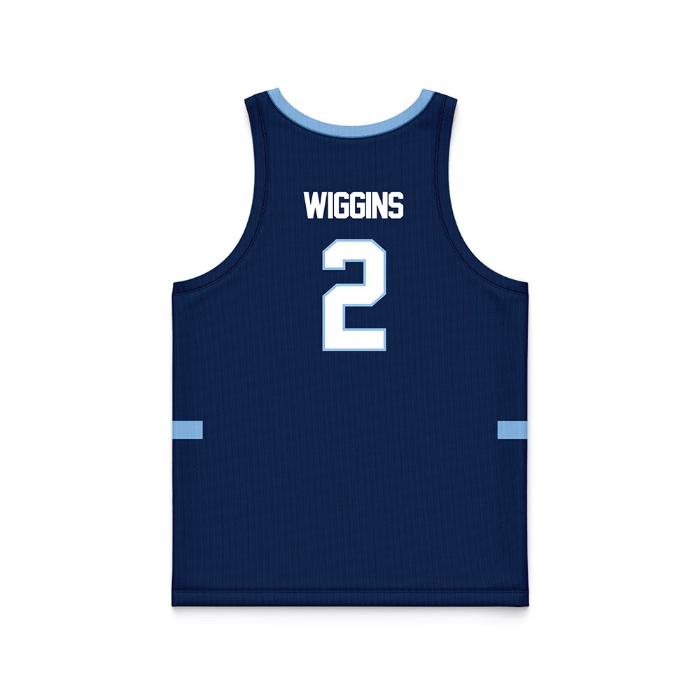 Old Dominion - NCAA Men's Basketball : Zacch Wiggins - Navy Basketball Jersey-1