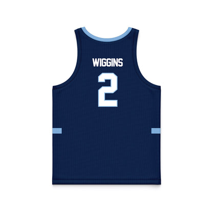 Old Dominion - NCAA Men's Basketball : Zacch Wiggins - Navy Basketball Jersey-1