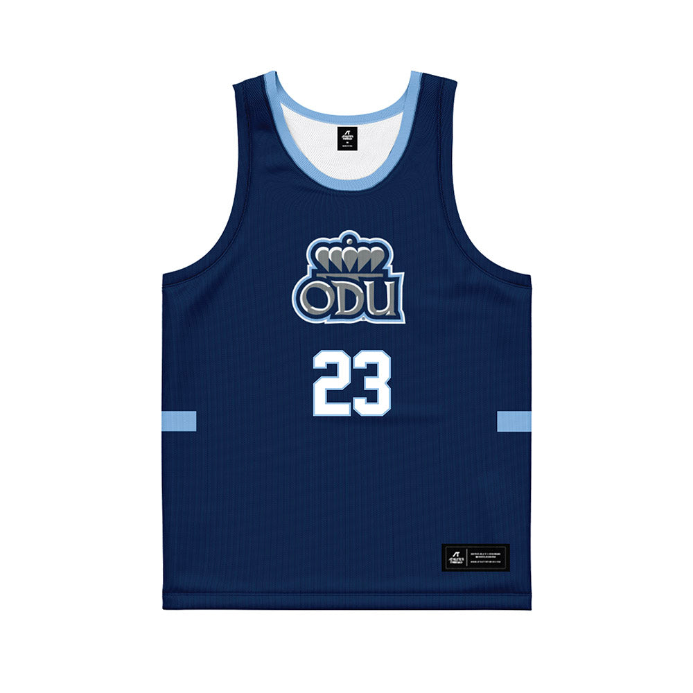 Old Dominion - NCAA Men's Basketball : Jordan Battle - Navy Basketball Jersey-0