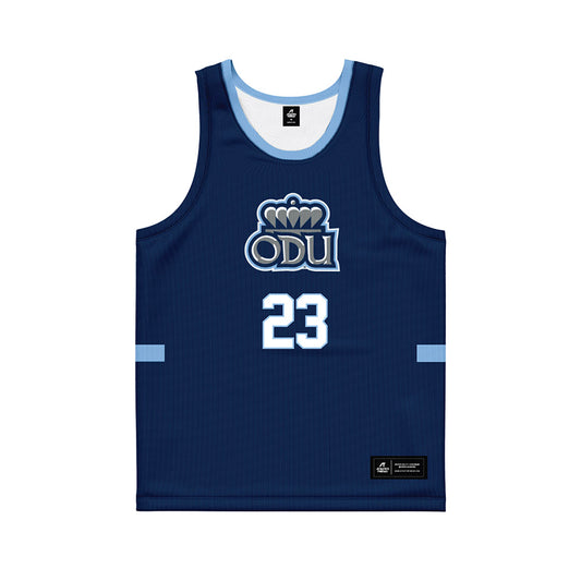 Old Dominion - NCAA Men's Basketball : Jordan Battle - Navy Basketball Jersey-0