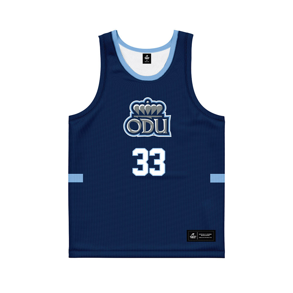 Old Dominion - NCAA Men's Basketball : Coach Hodge - Navy Basketball Jersey-0