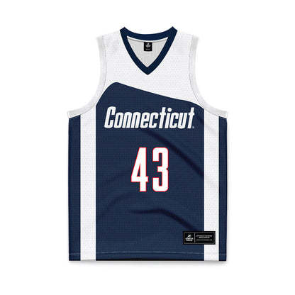 UConn - Women's Basketball Legends : Ann Strother - Navy Basketball Jersey