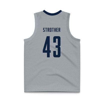 UConn - Women's Basketball Legends : Ann Strother - Grey Basketball Jersey