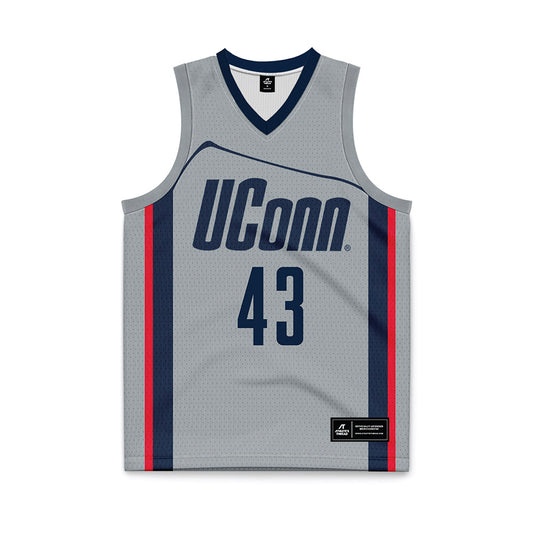 UConn - Women's Basketball Legends : Ann Strother - Grey Basketball Jersey