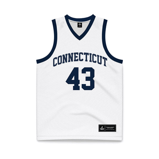 UConn - Women's Basketball Legends : Ann Strother - White Basketball Jersey