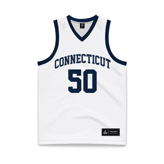 UConn - Womens Basketball Legends : Leigh Curl - White Basketball Jersey