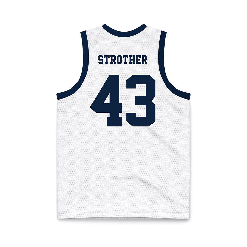 UConn - Women's Basketball Legends : Ann Strother - White Basketball Jersey