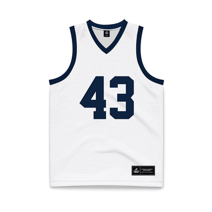 UConn - Women's Basketball Legends : Ann Strother - White Basketball Jersey