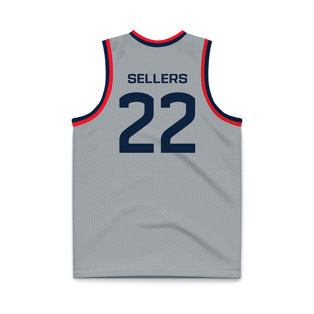 UConn - Mens Basketball Legends : Rod Sellers - Grey Basketball Jersey