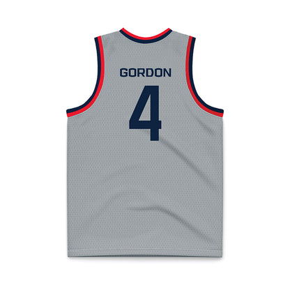 UConn - Men's Basketball Legends : Ben Gordon - Grey Basketball Jersey-1