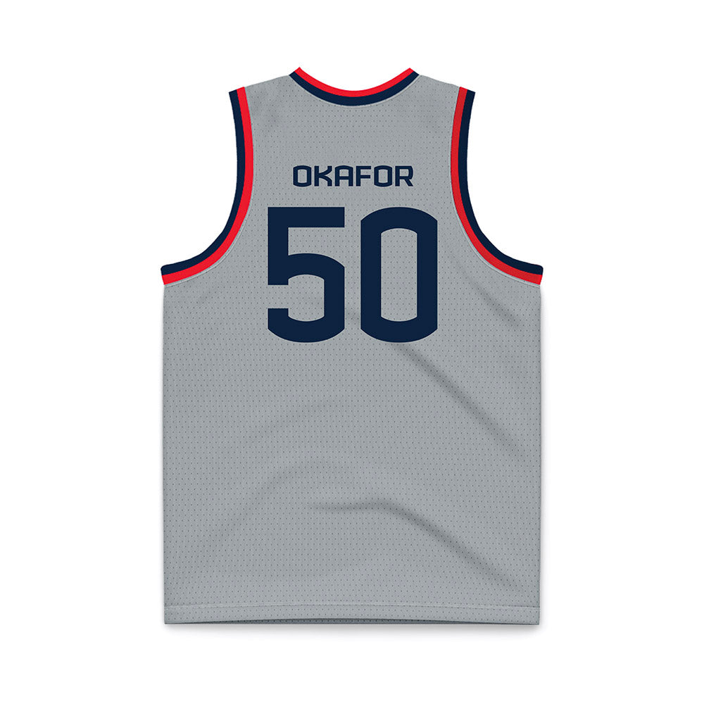 UConn - Mens Basketball Legends : Emeka Okafor - Grey Basketball Jersey