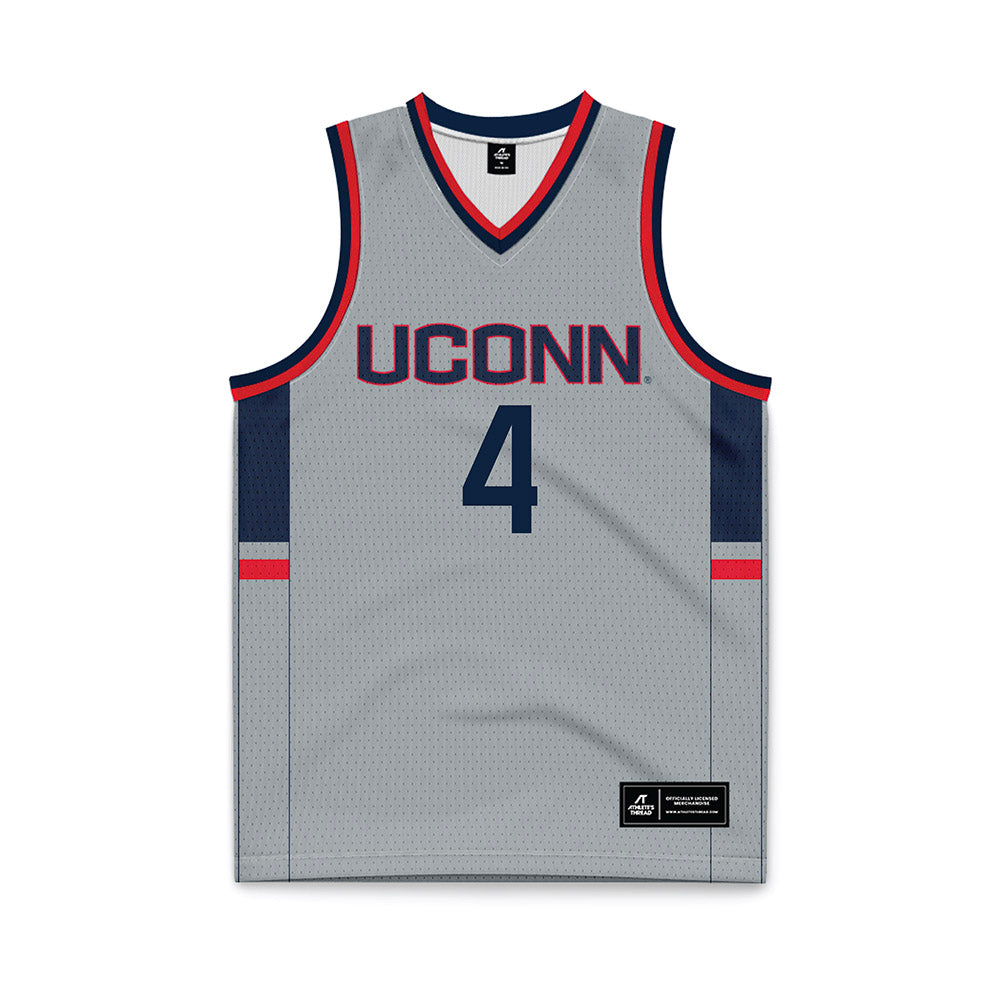 UConn - Men's Basketball Legends : Ben Gordon - Grey Basketball Jersey-0
