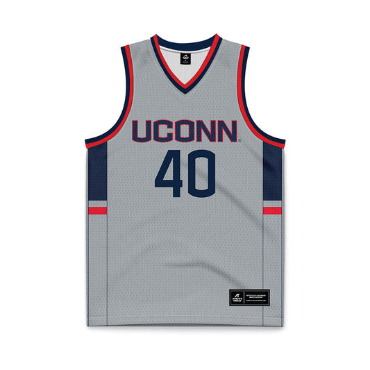 UConn - Mens Basketball Legends : Nadav Henefeld - Grey Basketball Jersey