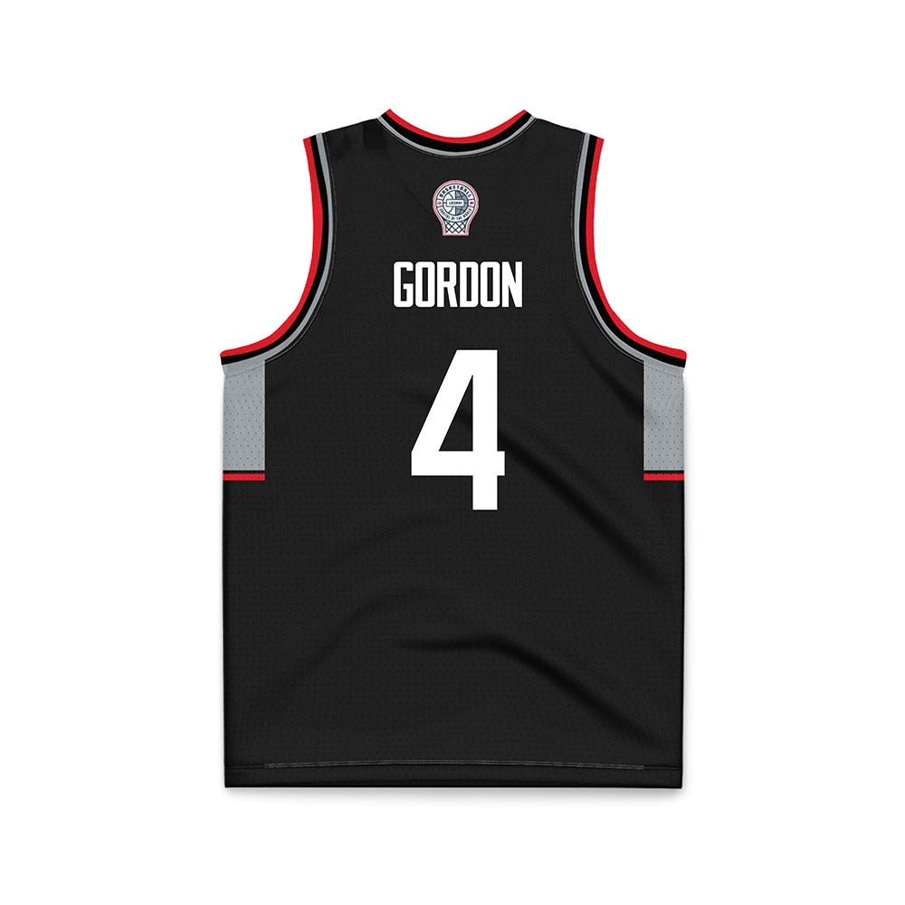 UConn - Men's Basketball Legends : Ben Gordon - Black Basketball Jersey-1