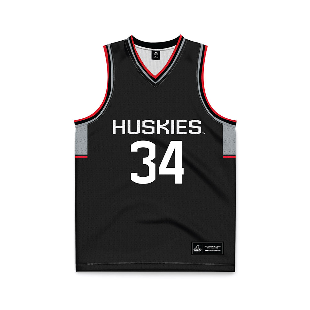 UConn - Mens Basketball Legends : Souleymane Wane - Black Basketball Jersey