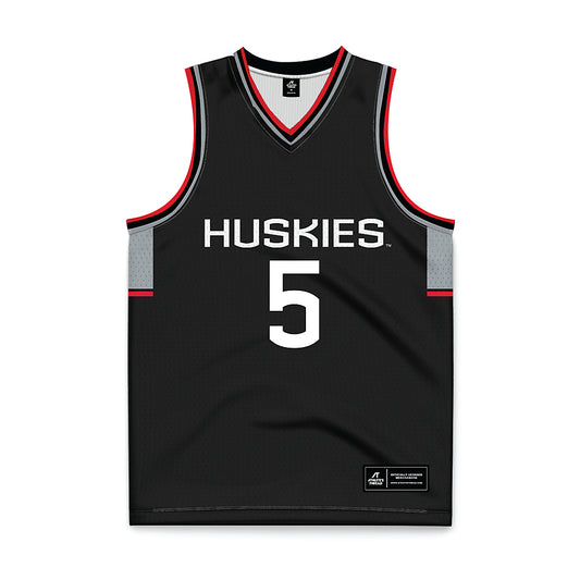 UConn - Men's Basketball Legends : Isaiah Whaley - Black Basketball Jersey-0