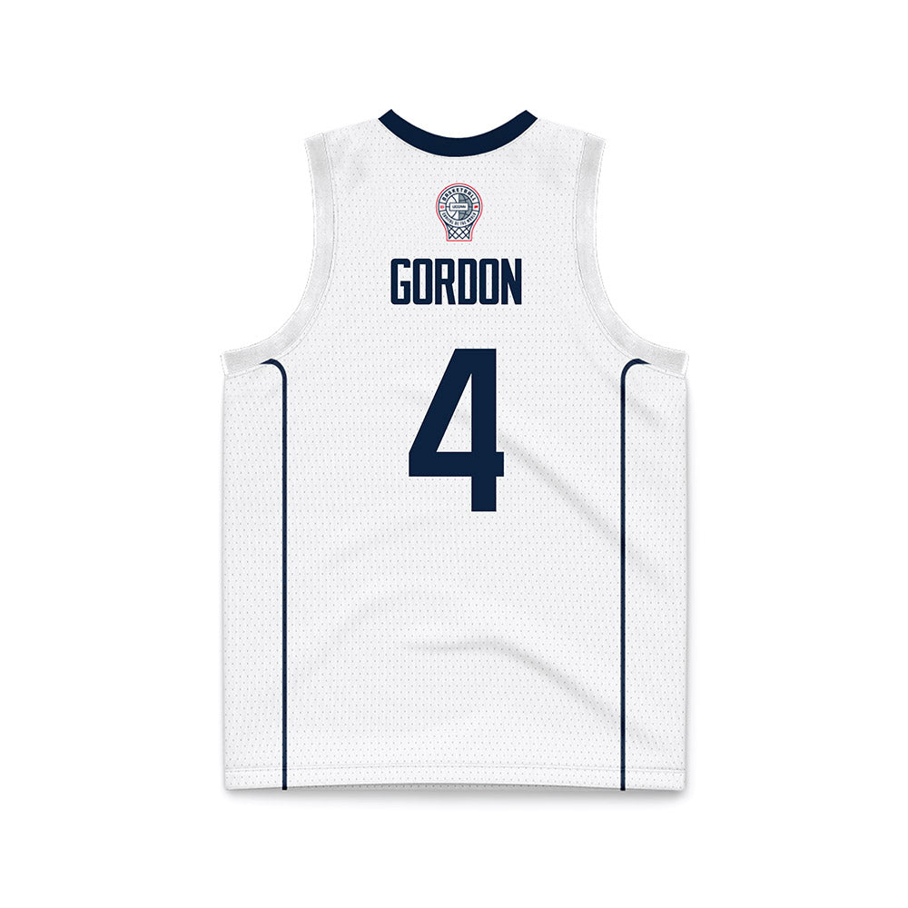 UConn - Men's Basketball Legends : Ben Gordon - White Basketball Jersey-1