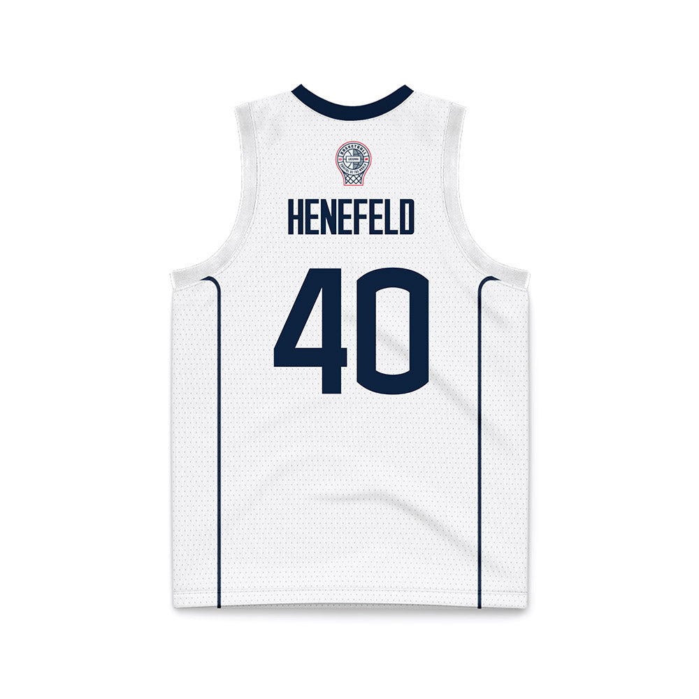 UConn - Men's Basketball Legends : Nadav Henefeld - White Basketball Jersey