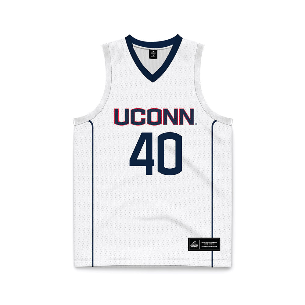 UConn - Men's Basketball Legends : Nadav Henefeld - White Basketball Jersey