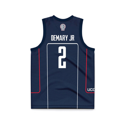 UConn - NCAA Men's Basketball : Silas Demary Jr - Navy Basketball Jersey-1