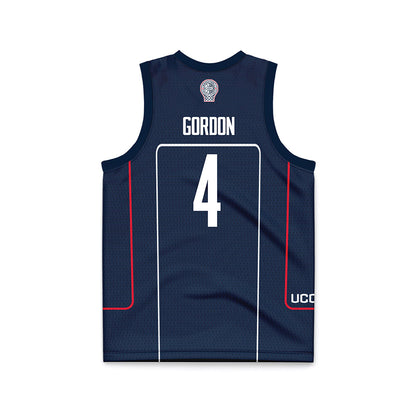 UConn - Men's Basketball Legends : Ben Gordon - Navy Basketball Jersey-1
