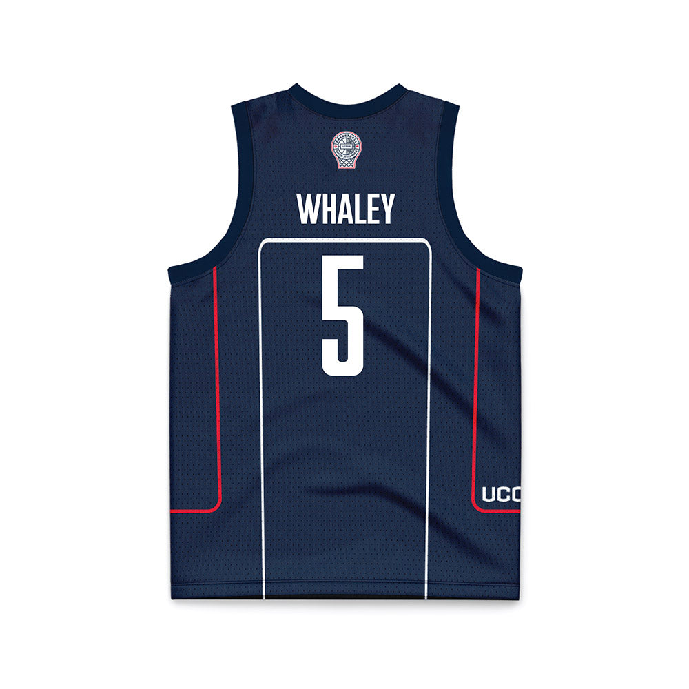 UConn - Men's Basketball Legends : Isaiah Whaley - Navy Basketball Jersey