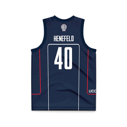 UConn - Men's Basketball Legends : Nadav Henefeld - Navy Basketball Jersey