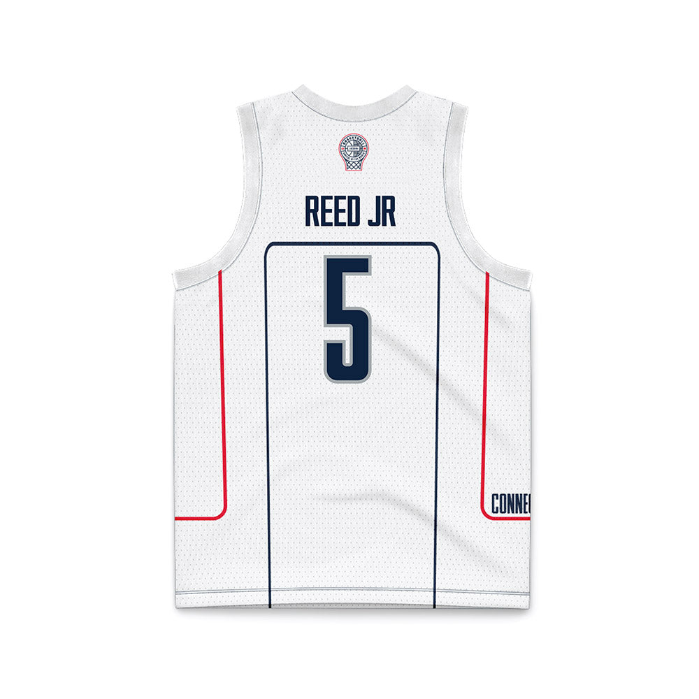 UConn - NCAA Men's Basketball : Tarris Reed Jr - Grey Basketball Jersey-1