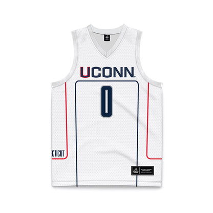UConn - NCAA Men's Basketball : Malachi Smith - Grey Basketball Jersey-0